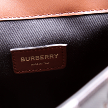 Load image into Gallery viewer, Burberry Check Coated Canvas Micro Backpack Bag Brown