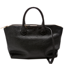 Load image into Gallery viewer, Burberry Dewsbury Grain Convertible Leather Tote Bag Black