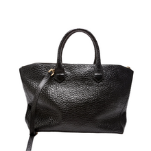 Load image into Gallery viewer, Burberry Dewsbury Grain Convertible Leather Tote Bag Black