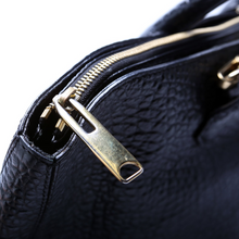 Load image into Gallery viewer, Burberry Dewsbury Grain Convertible Leather Tote Bag Black