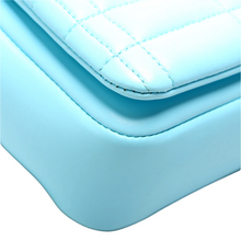 Load image into Gallery viewer, Burberry Lola Quilted Leather Flap Small Shoulder Bag Blue