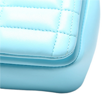 Load image into Gallery viewer, Burberry Lola Quilted Leather Flap Small Shoulder Bag Blue