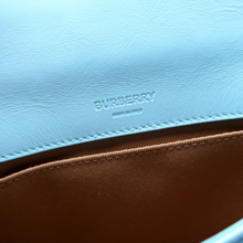 Load image into Gallery viewer, Burberry Lola Quilted Leather Flap Small Shoulder Bag Blue