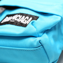 Load image into Gallery viewer, Balenciaga Oversized Mini Canvas Backpack Bag Blue