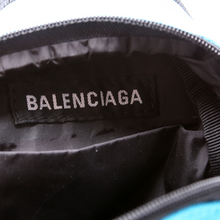Load image into Gallery viewer, Balenciaga Oversized Mini Canvas Backpack Bag Blue