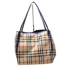 Load image into Gallery viewer, Burberry Canterbury Horseferry Coated Canvas Small Tote Bag Beige
