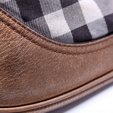 Load image into Gallery viewer, Burberry Brooke Shimmer Check Canvas Hobo Bag Brown