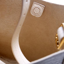 Load image into Gallery viewer, Burberry Chess Leather Medium Shoulder Bag Cream