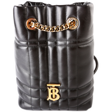 Load image into Gallery viewer, Burberry Lola Quilted Lambskin Backpack Bag Black