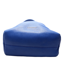 Load image into Gallery viewer, Burberry Cale Medium Grain Leather Hobo Bag Blue