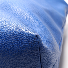 Load image into Gallery viewer, Burberry Cale Medium Grain Leather Hobo Bag Blue