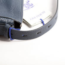 Load image into Gallery viewer, Burberry Knight Leather Shoulder Bag Navy