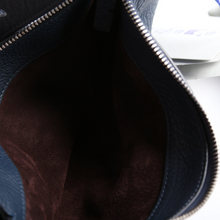 Load image into Gallery viewer, Burberry Knight Leather Shoulder Bag Navy