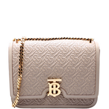 Load image into Gallery viewer, Burberry TB Monogram Leather Shoulder bag Beige