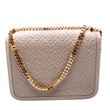 Load image into Gallery viewer, Burberry TB Monogram Leather Shoulder bag Beige