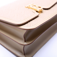 Load image into Gallery viewer, Burberry TB Monogram Leather Shoulder bag Beige