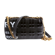 Load image into Gallery viewer, Burberry Lola Horseferry Small Leather Shoulder Bag Black
