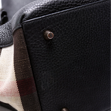 Load image into Gallery viewer, Burberry Maidstone Leather Large Tote Bag Black