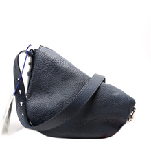 Load image into Gallery viewer, Burberry Knight Leather Shoulder Bag Navy