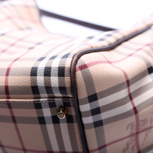 Load image into Gallery viewer, Burberry Haymarket Check Large Canterbury Canvas Tote Bag Brown