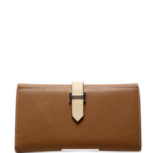 Load image into Gallery viewer, Hermes Bearn Trifold Wallet Epsom Leather Brown
