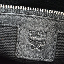 Load image into Gallery viewer, MCM Klassik Monogram Print Leather Tote Bag Black
