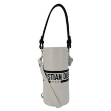 Load image into Gallery viewer, Christian Dior Vibe Bottle Printed Leather Crossbody Bag White front side