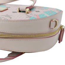 Load image into Gallery viewer, MCM Mini Aren Half Moon Floral Canvas Tote Bag Pink