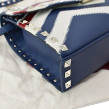 Load image into Gallery viewer, Valentino Garavani Rockstud Chevron Print Leather Bag