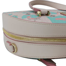 Load image into Gallery viewer, MCM Mini Aren Half Moon Floral Canvas Tote Bag Pink