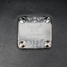 Load image into Gallery viewer, MCM Kira Metallic Medium Coated Canvas Shopping Tote Bag Red