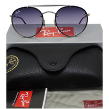Load image into Gallery viewer, RAY-BAN RB3614N 9142/0U Sunglasses Violet/Blue Gradient Mirror Lens