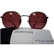 Load image into Gallery viewer, CALVIN KLEIN CK18104S 009 49 Round Men Sunglasses Oxblood Lens
