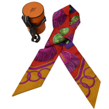Load image into Gallery viewer, Hermes Twilly Silk Scarf Multicolor