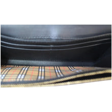 Load image into Gallery viewer, BURBERRY Small Scale Continental Check Leather Wallet Black