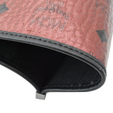 Load image into Gallery viewer, MCM Kira Metallic Medium Coated Canvas Shopping Tote Bag Red