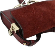 Load image into Gallery viewer, CHLOE Mini Faye Suede Calfskin Leather Shoulder Bag Red