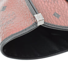 Load image into Gallery viewer, MCM Kira Metallic Medium Coated Canvas Shopping Tote Bag Red