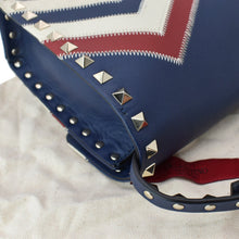 Load image into Gallery viewer, Valentino Garavani Rockstud Chevron Print Leather Bag
