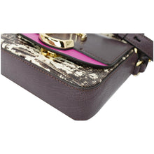 Load image into Gallery viewer, CHLOE Mini C Flap Double Carry Embossed Leather Crossbody Bag Raisin