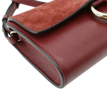 Load image into Gallery viewer, CHLOE Mini Faye Suede Calfskin Leather Shoulder Bag Red