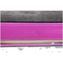 Load image into Gallery viewer, CHLOE Mini C Flap Double Carry Embossed Leather Crossbody Bag Raisin