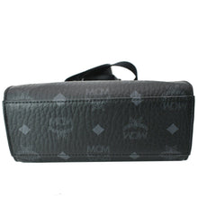 Load image into Gallery viewer, MCM Klassik Monogram Print Leather Tote Bag Black