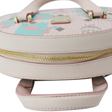 Load image into Gallery viewer, MCM Mini Aren Half Moon Floral Canvas Tote Bag Pink