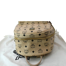 Load image into Gallery viewer, MCM Stark Classic Visetos Canvas Backpack Beige