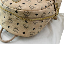 Load image into Gallery viewer, MCM Stark Classic Visetos Canvas Backpack Beige