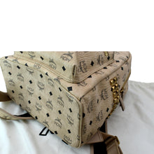 Load image into Gallery viewer, MCM Stark Classic Visetos Canvas Backpack Beige