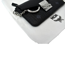 Load image into Gallery viewer, MCM Patricia Mini Visetos Coated Canvas Card Case Wallet Black