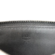 Load image into Gallery viewer, MCM Patricia Mini Visetos Coated Canvas Card Case Wallet Black