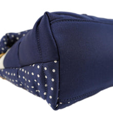 Load image into Gallery viewer, YVES SAINT LAURENT Loulou Puffer Polka Dots Canvas Crossbody Bag Blue